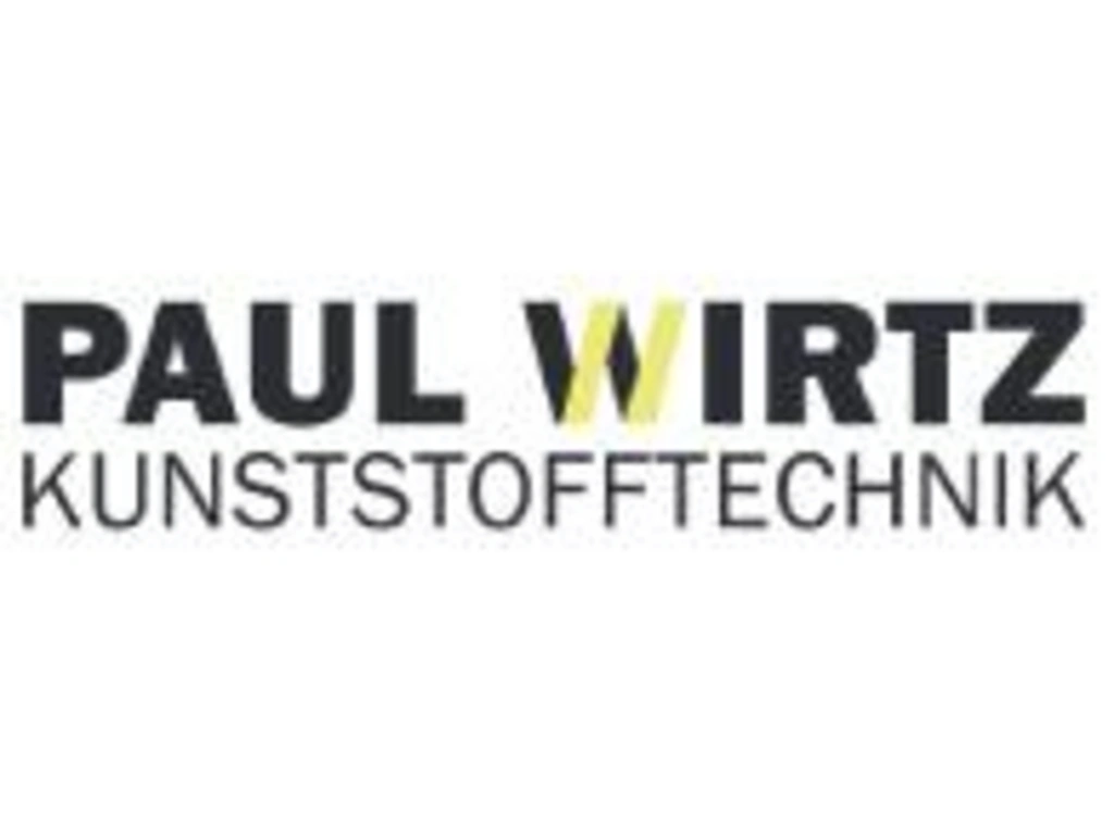 Logo Paul Wirtz Kunststofftechnik mit schwarzem und gelbem W